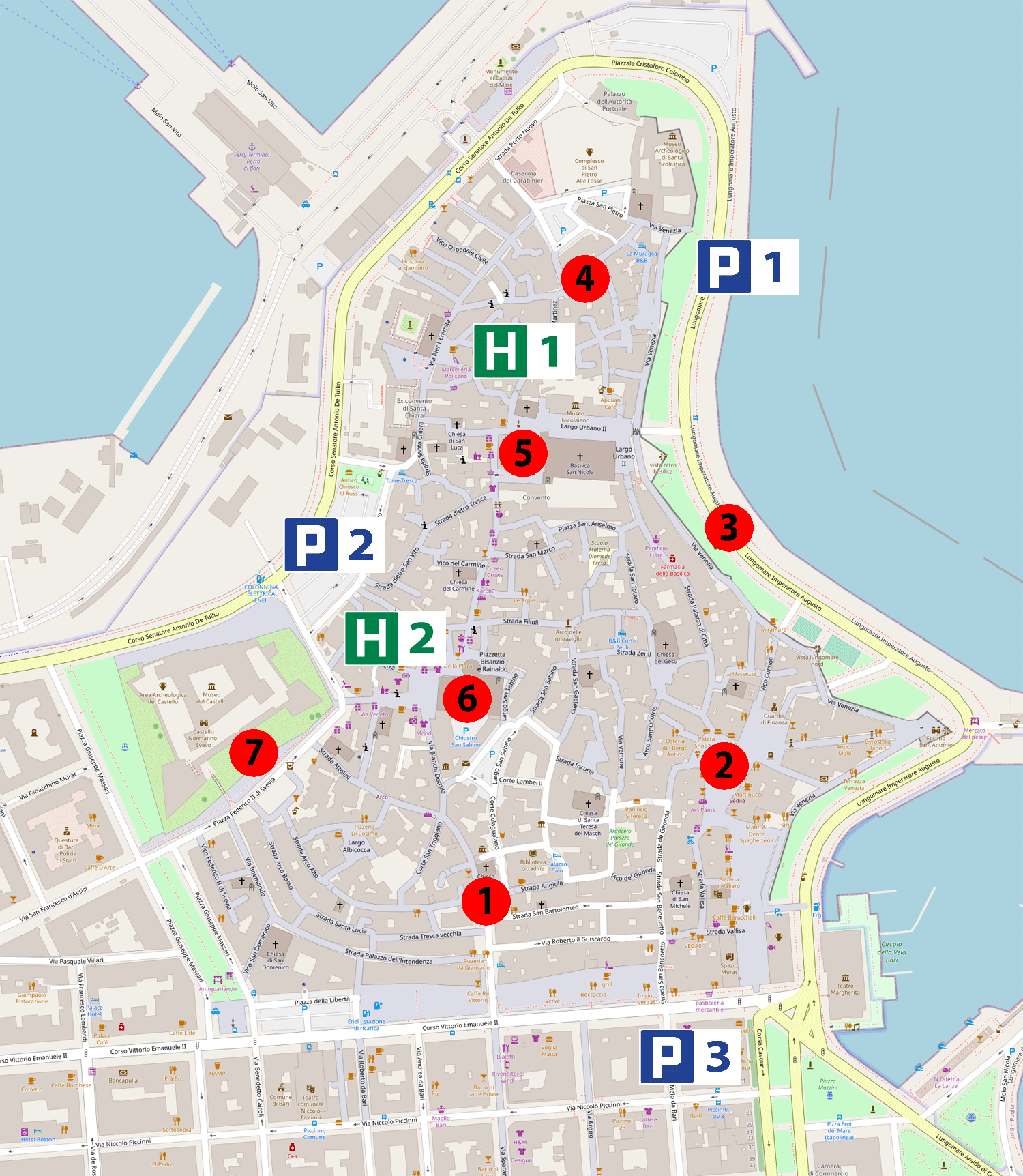 bari tourist map pdf