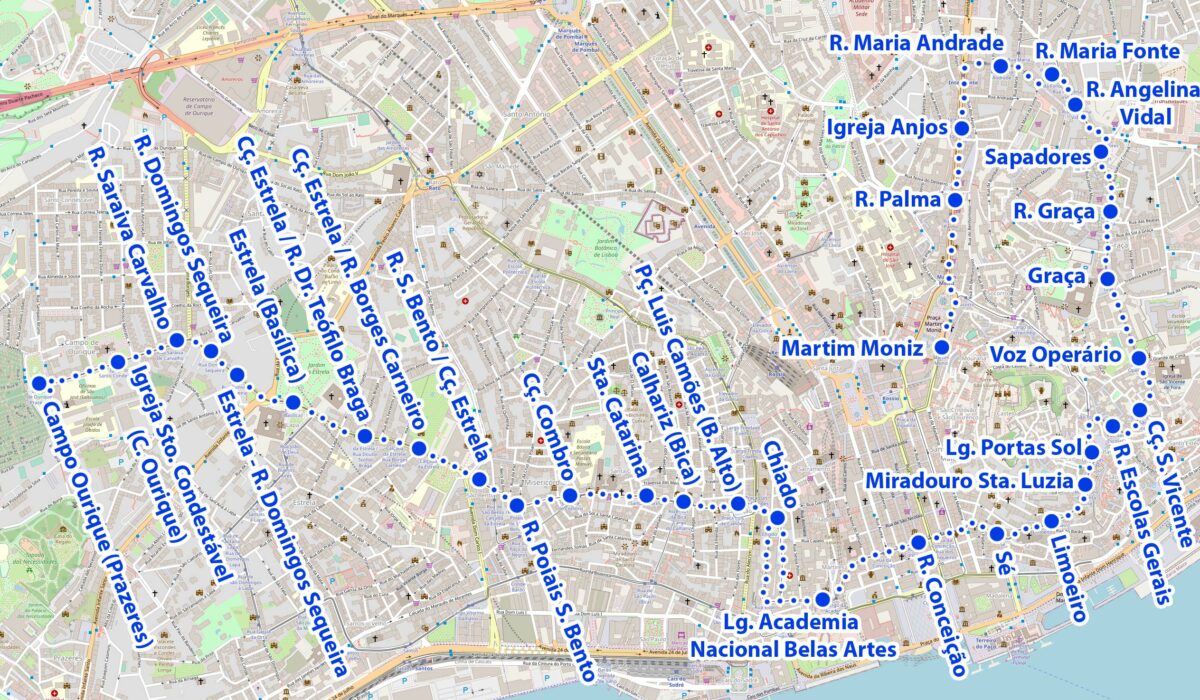 Lisbon Tram 28 tickets, route, timetable, interesting facts, map