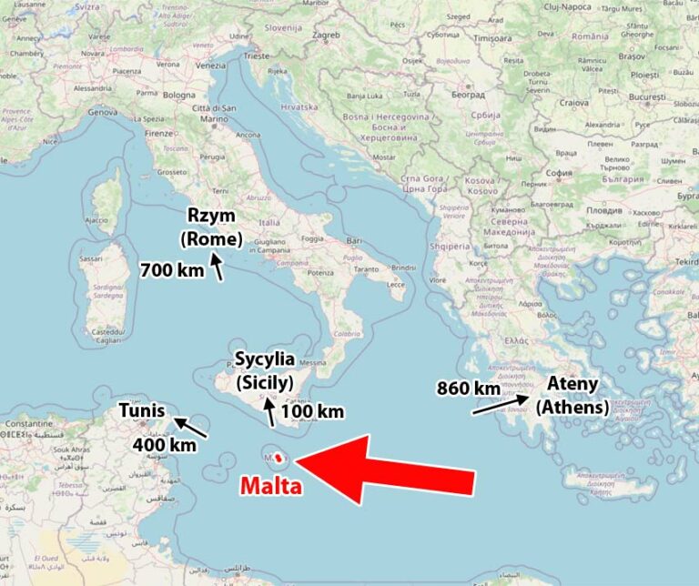Забележителности на Малта, карта, план за разглеждане на ...