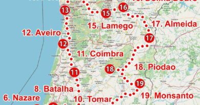 Portugalia – mapa turystyczna PDF