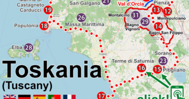 Toskania mapa: atrakcje, gotowa trasa 3-7-14 dni (PDF + Google Maps GPS) 2026