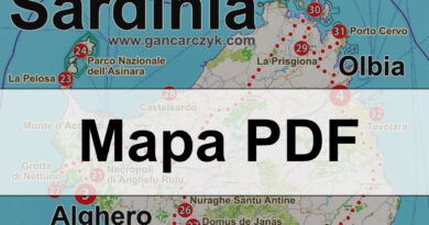 Sardynia mapa PDF: atrakcje, gotowa trasa 3-14 dni [2026]