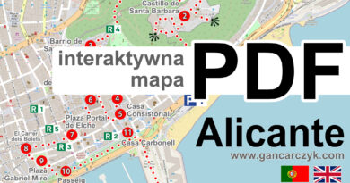 Alicante i okolice: interaktywna MAPA PDF, trasy zwiedzania 1-7 dni [2026]